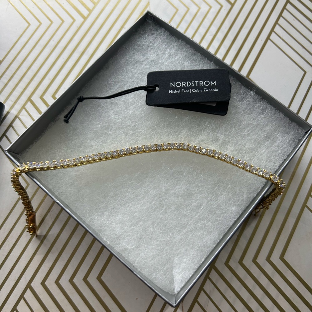 Nordstrom Gold Tennis Bracelet